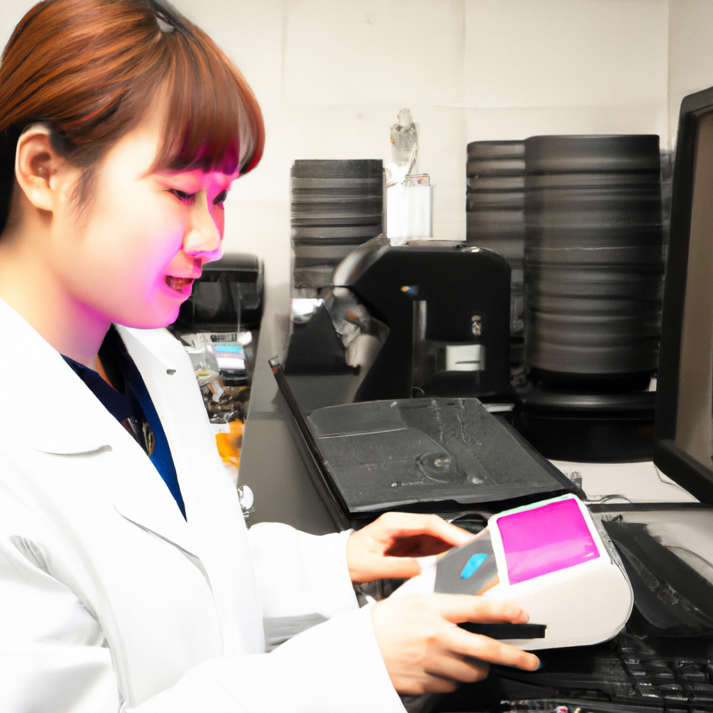 컬러 사이언티스트: 컬러체커와 캘리브레이션 디스플레이를 다루는 한국인 여성